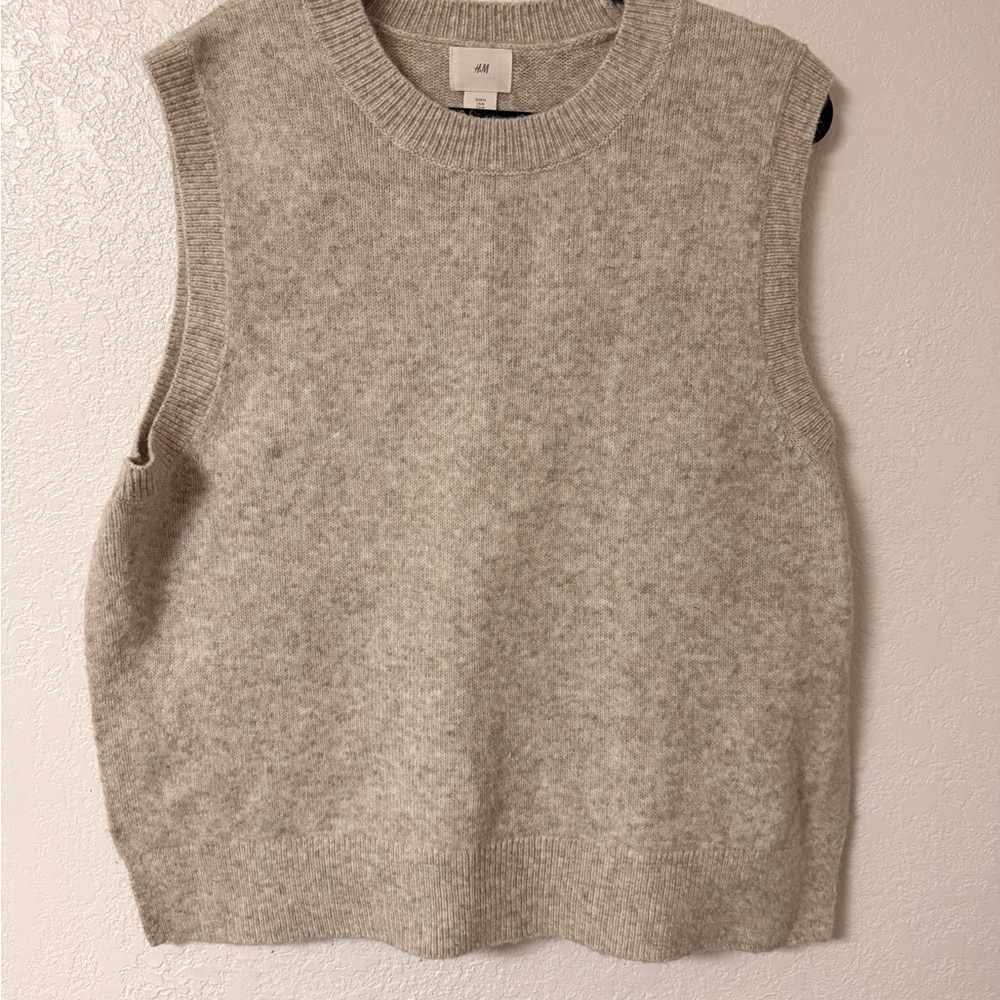 H&M Gray Sleeveless Knit Vest